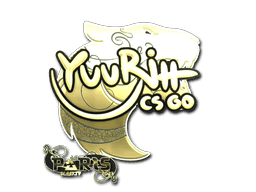 yuurih (Gold) CS2 Sticker