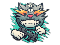 Zap Cat CS2 Sticker