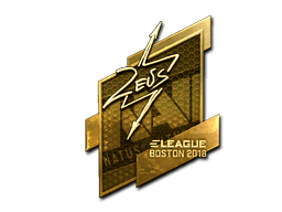 Zeus (Gold) CS2 Sticker