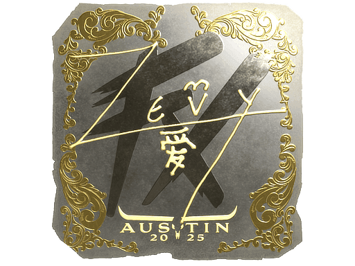 zevy (Gold) CS2 Sticker