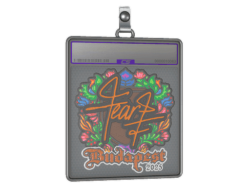 fEAR (Embroidered) CS2 Sticker