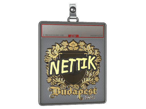 nettik (Gold) CS2 Sticker