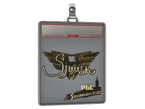 sjuush (Gold) CS2 Sticker