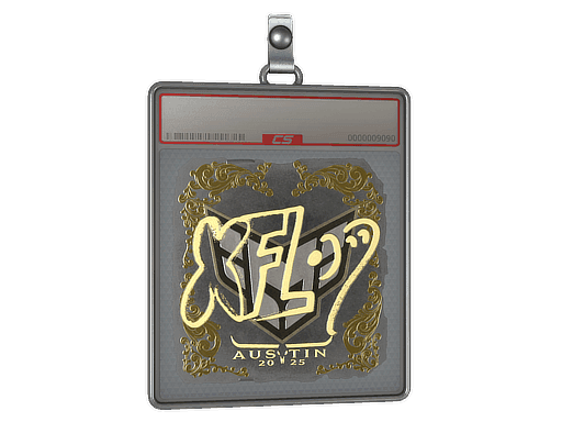 xfl0ud (Gold) CS2 Sticker