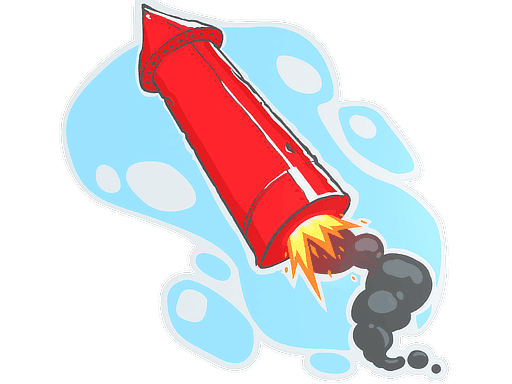 Big Red Rocket CS2 Sticker