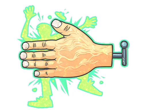 High Five! (Glitter) CS2 Sticker