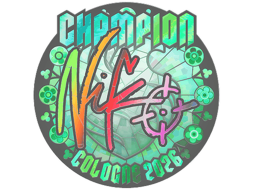 NiKo (Holo, Champion) CS2 Sticker