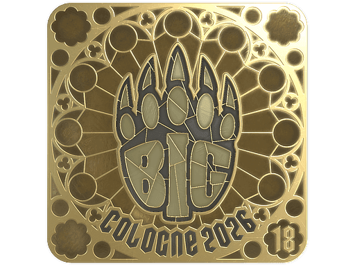BIG (Gold, Ranked) CS2 Sticker