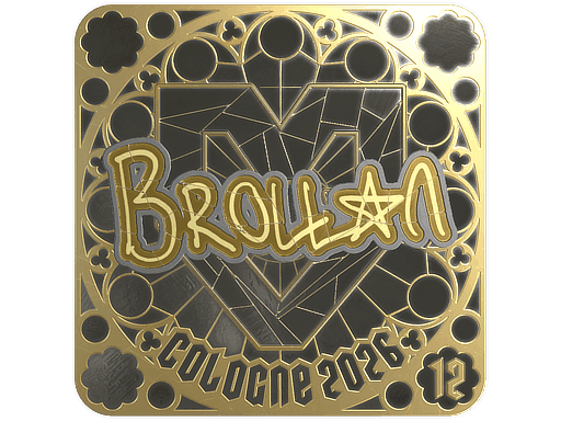 Brollan (Gold, Ranked) CS2 Sticker