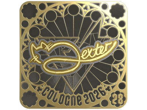 dexter (Gold, Ranked) CS2 Sticker