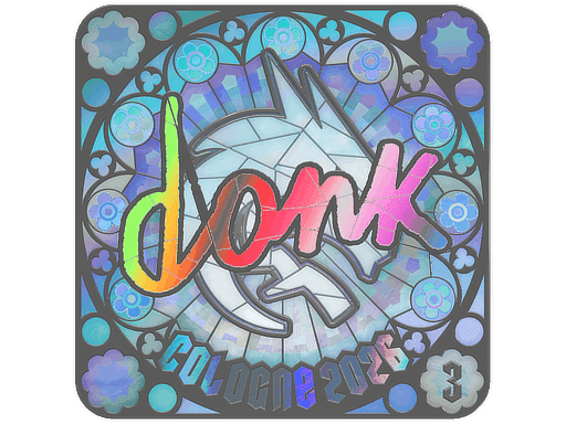 donk (Holo, Ranked) CS2 Sticker