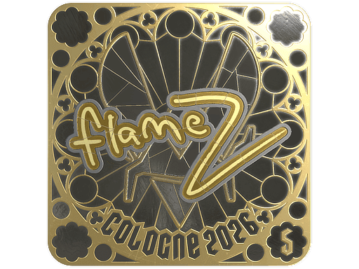 FlameZ (Gold, Ranked) CS2 Sticker