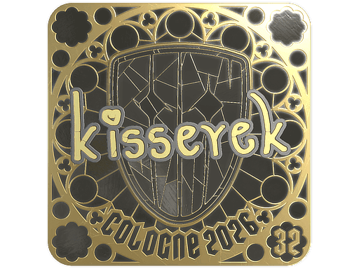 kisserek (Gold, Ranked) CS2 Sticker