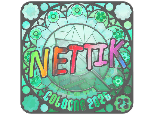 nettik (Holo, Ranked) CS2 Sticker