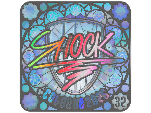 SHOCK (Holo, Ranked) CS2 Sticker