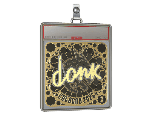 donk (Gold, Ranked) CS2 Sticker