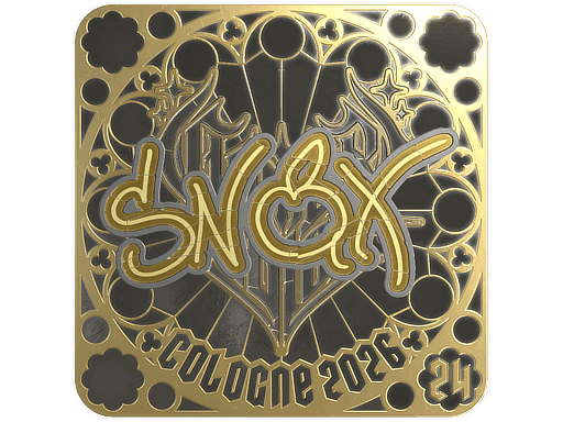 Snax (Gold, Ranked) CS2 Sticker
