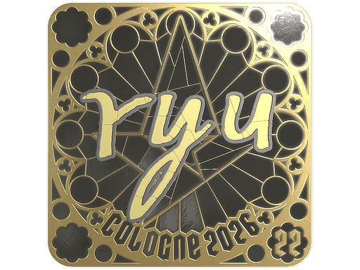 ryu (Gold, Ranked) CS2 Sticker