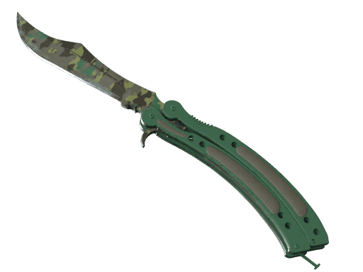 Butterfly Knife Boreal Forest (Well-Worn)