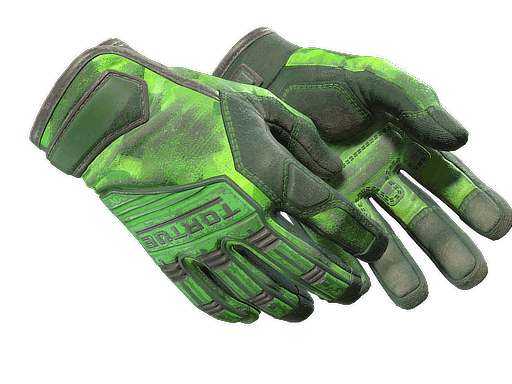 Specialist Gloves Lime Polycam (Battle Scarred)