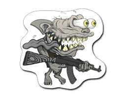 Black Shark Shooter CS2 Sticker