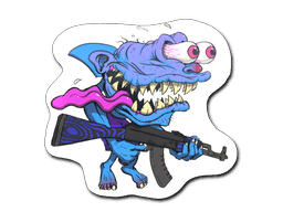 Blue Shark Shooter CS2 Sticker