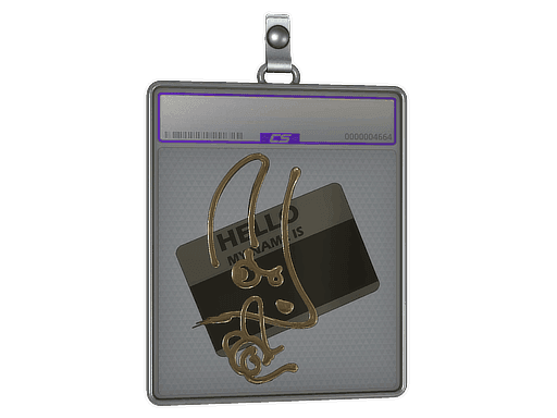 Hello M4A1-S (Gold) CS2 Sticker