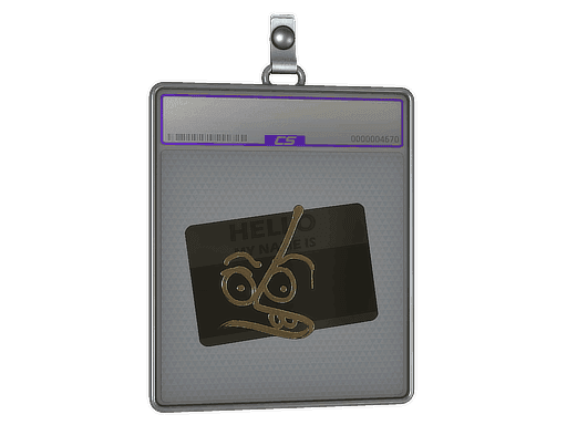 Hello MP7 (Gold) CS2 Sticker