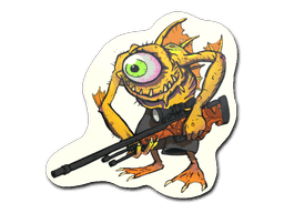Yellow Cyclawps CS2 Sticker