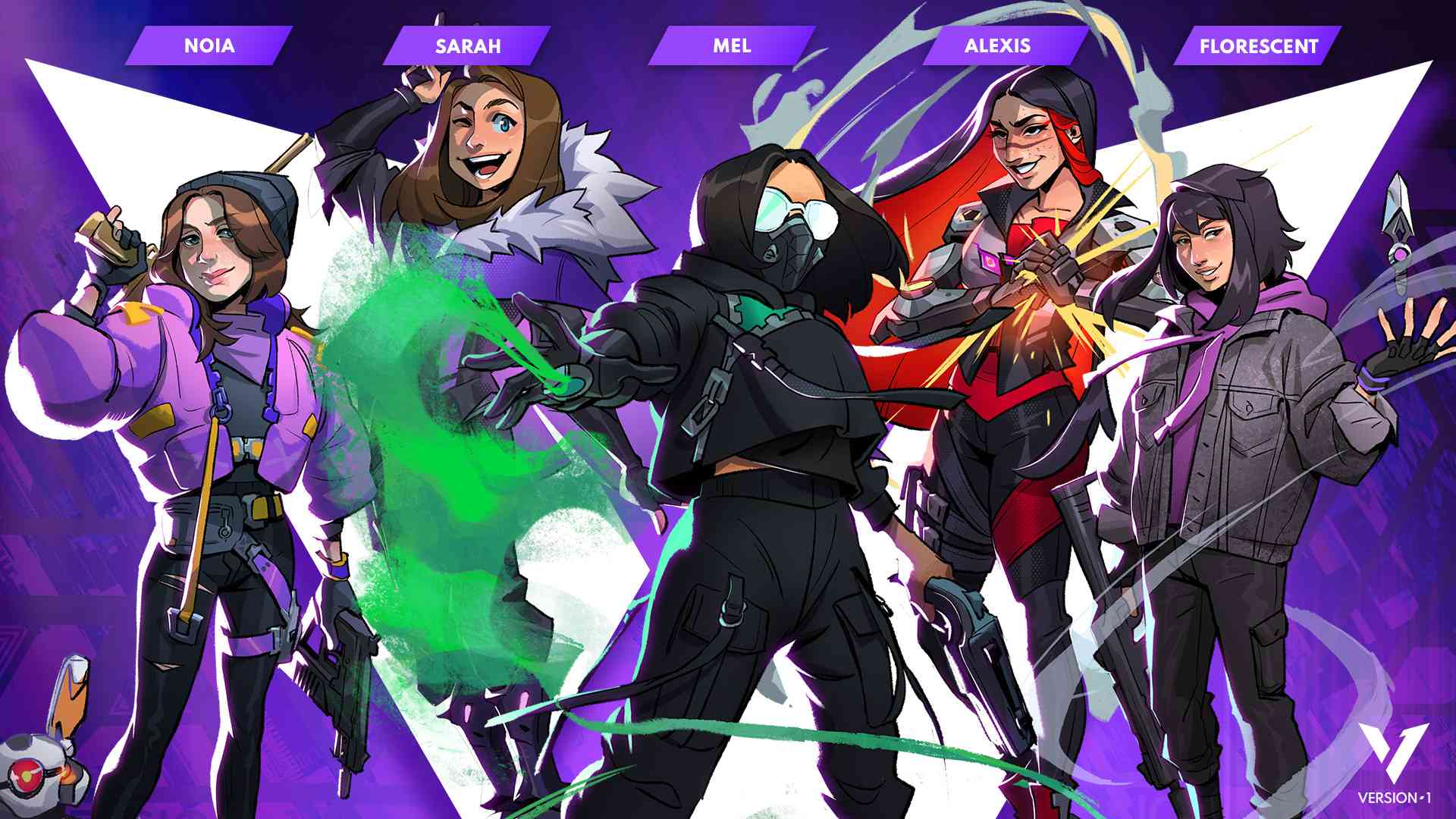 Announcement graphic for Version1's 2023 VCT Game Changers team (Credit: Version1)