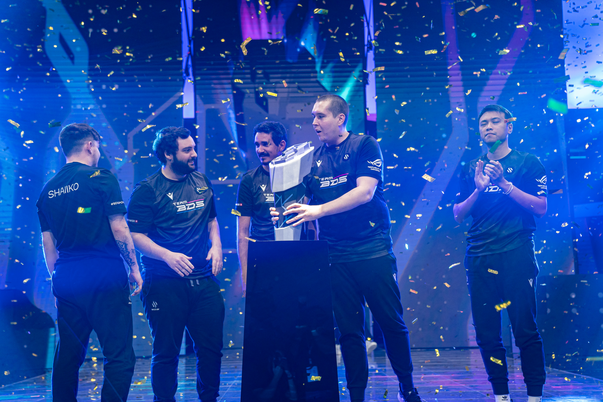 BDS celebration after the Gamers8 title, Image: Twitter/Team BDS