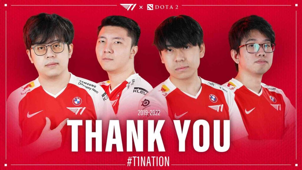 T1 disbands its Dota 2 roster