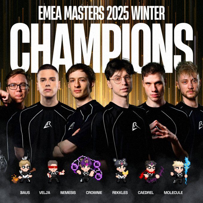Los Ratones Win EMEA Masters 2025 Winter