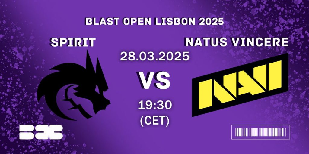 Spirit vs Natus Vincere – Quarter-final Prediction – BLAST Open Lisbon 2025