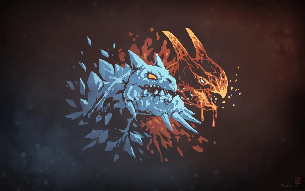 Jakiro's head in Dota 2