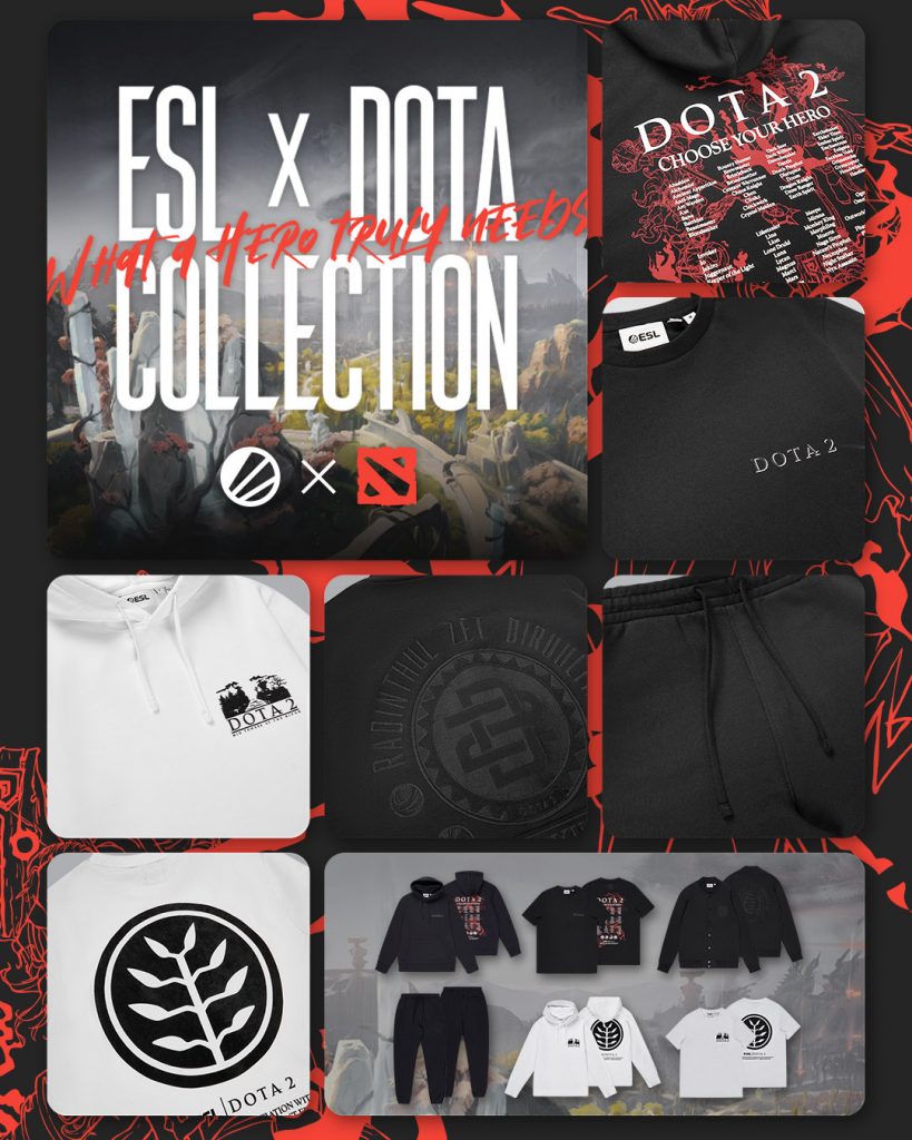 Valve and ESL to Callaborate and Offer Dota 2 Merch