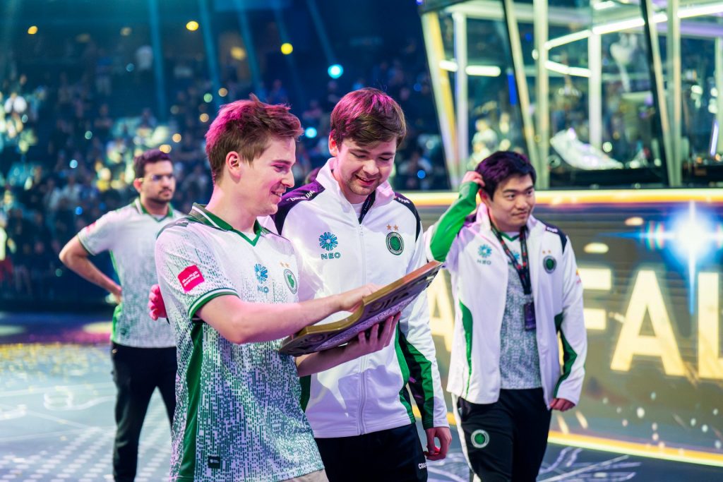 Team Falcons looking at the Aegis