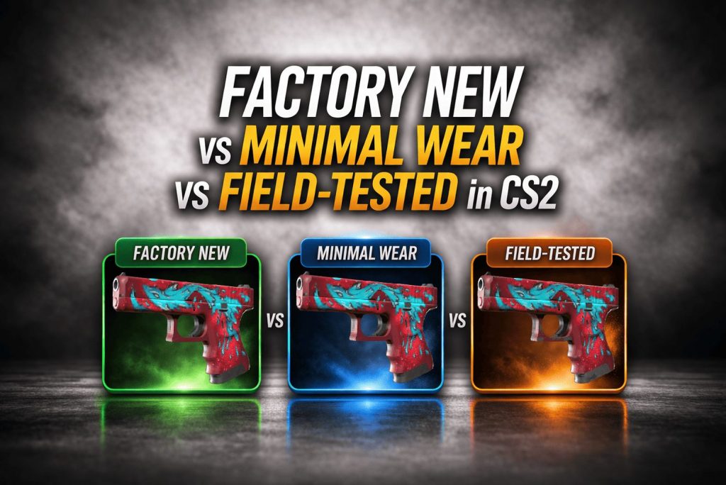 Factory New vs Minimal Wear vs Field-Tested in CS2