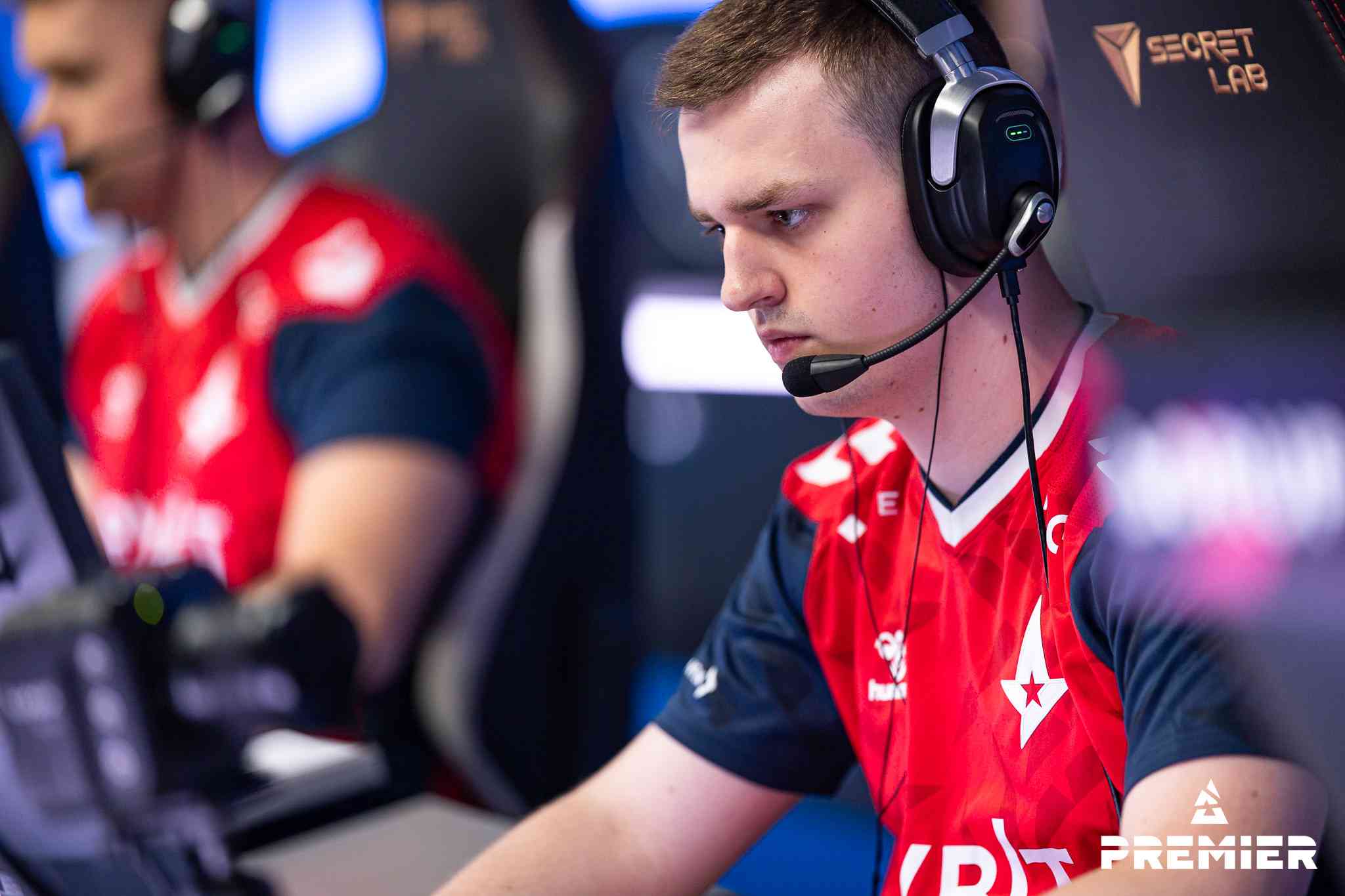 Staehr in the zone for Astralis. Credit: Michal Konkol/BLAST