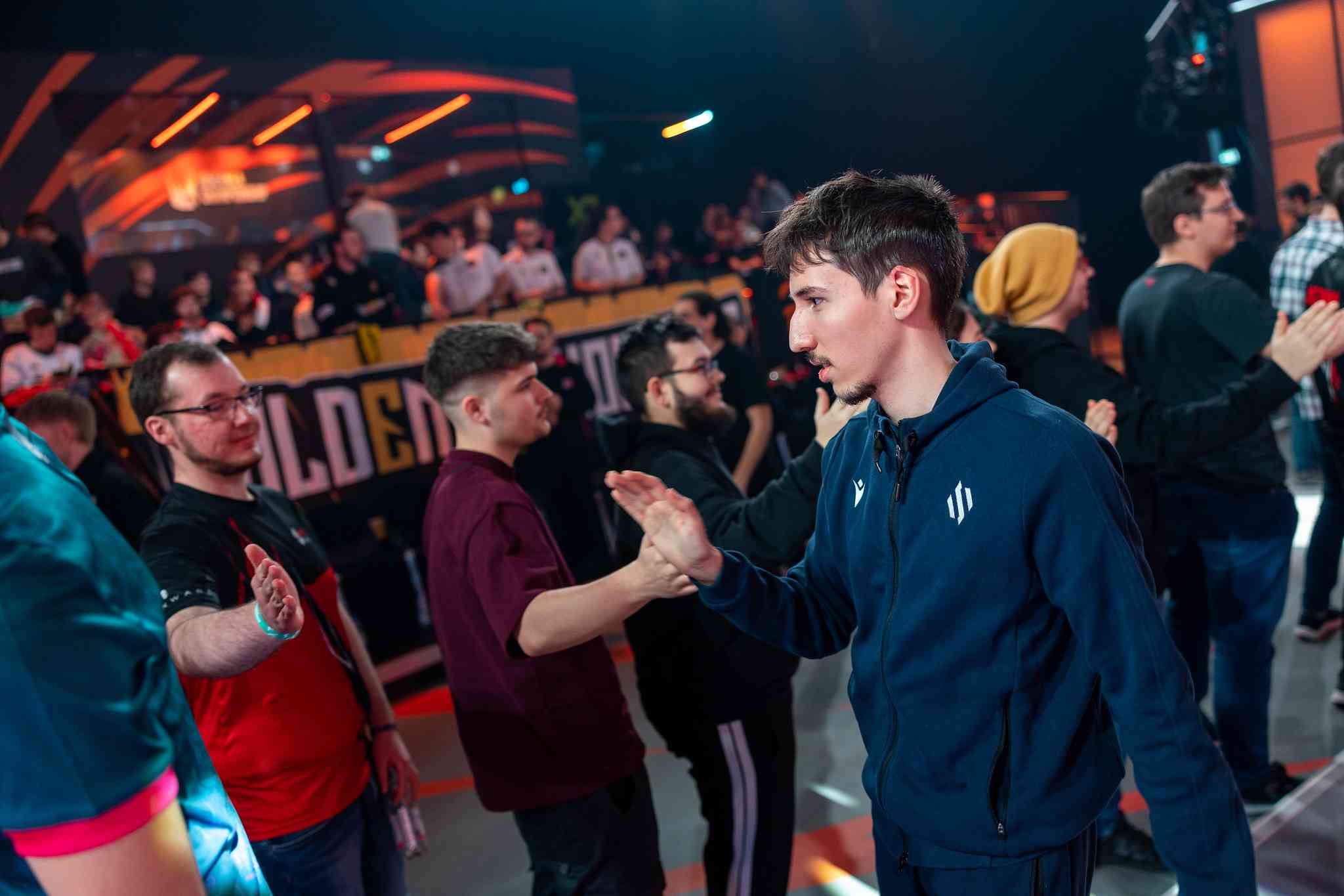 BDS nuc high fiving fans after winning against Team Vitality