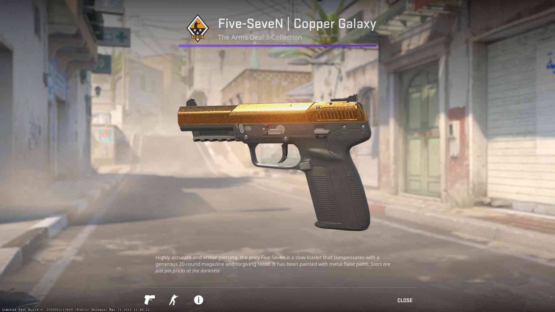 Five Seven | Copper Galaxy. Credit: Valve