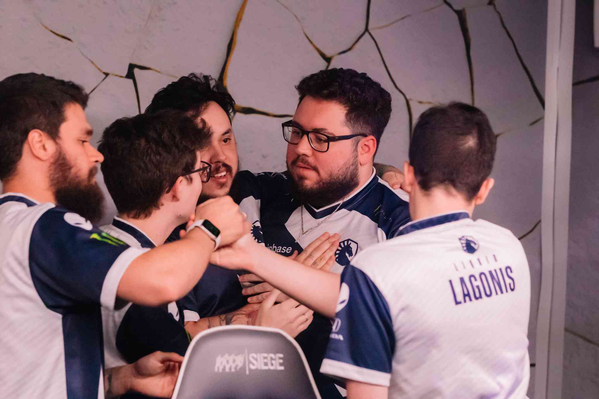 Team Liquid celebrating their qualification for Six Major Copenhagen, (Credit: Rainbow6br/saaymon)