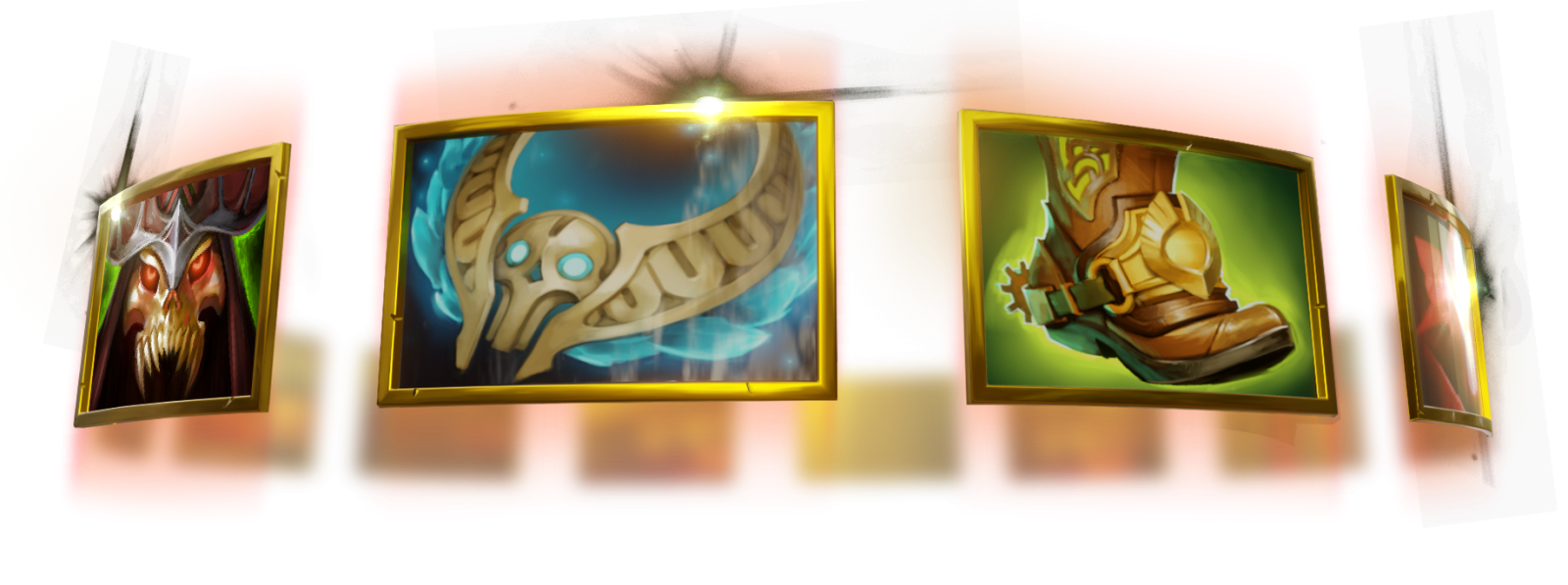 Icons for Dota 2 Items including Vladimir's Offering, and new items Revenant Brooch and Boots of Bearing