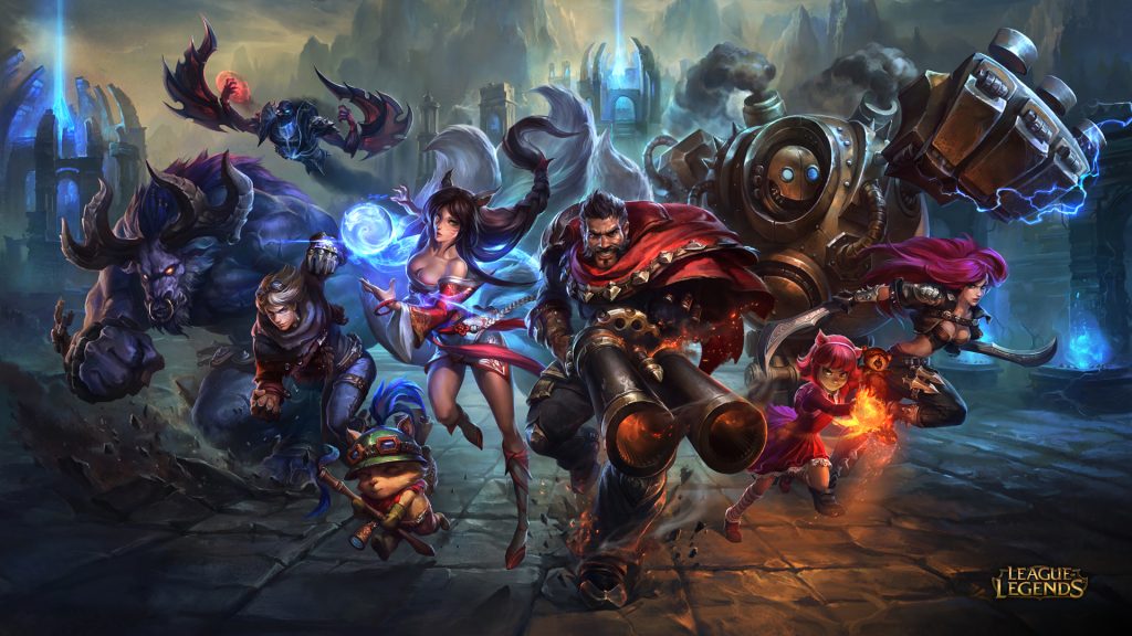 league of legends champions in a wallpaper