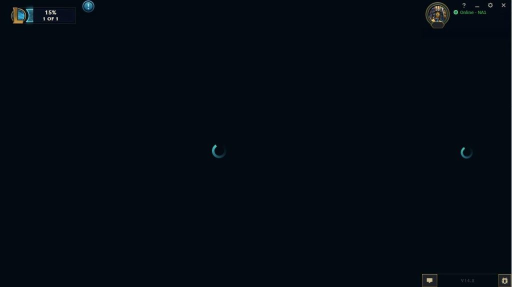 League of Legends black screen not loading