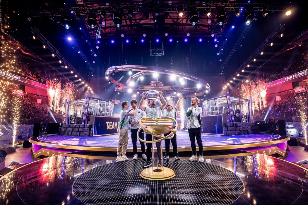 Team Falcons lifted the Aegis
