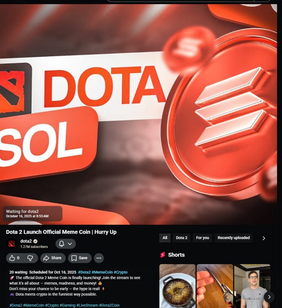 Dota 2 meme coin hack